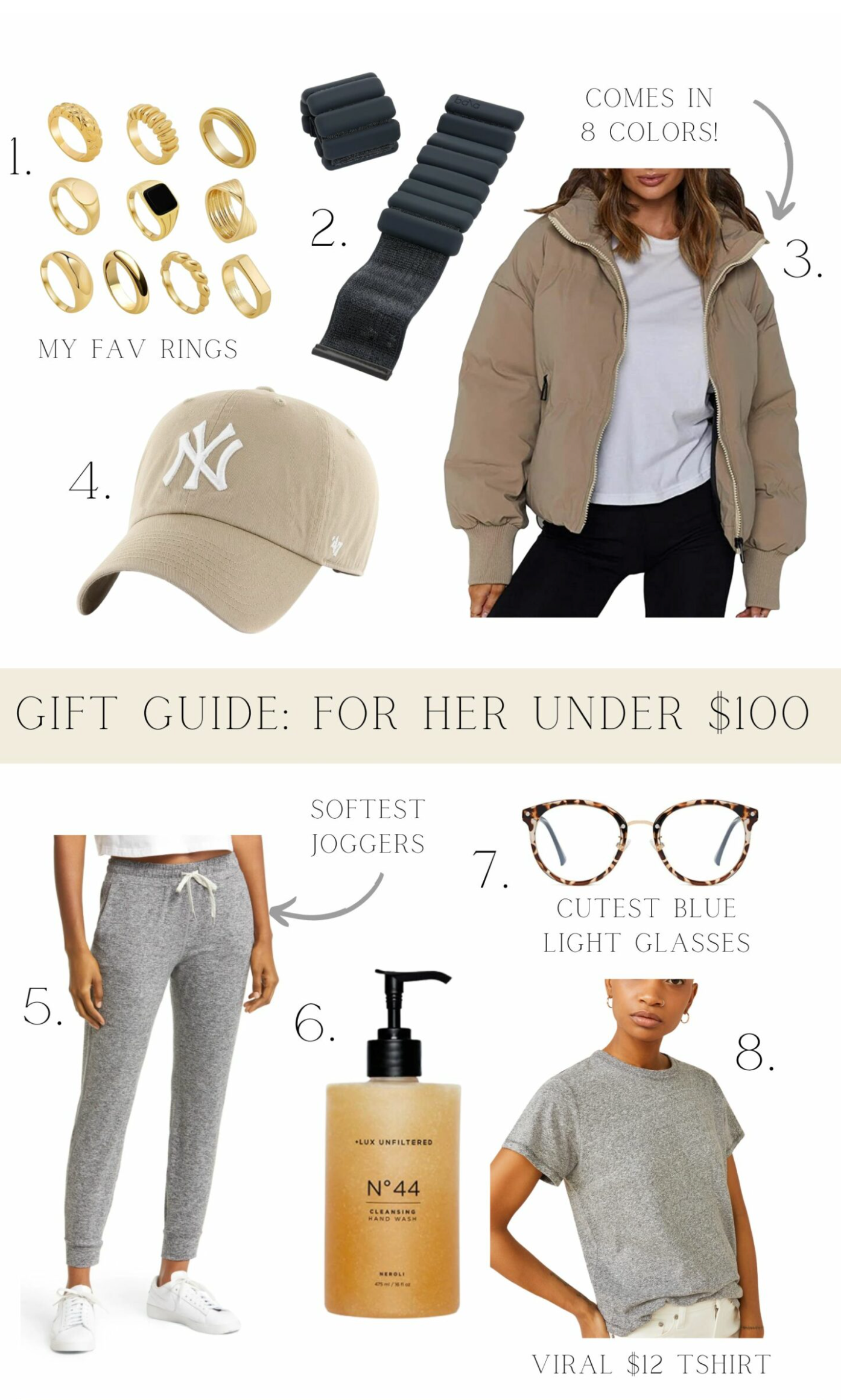 gift guide for her under $100