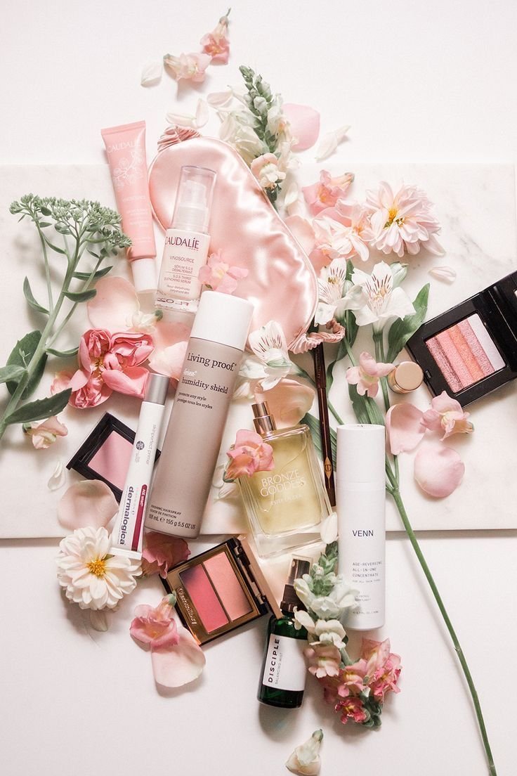 Beauty aesthetic, rose beauty products