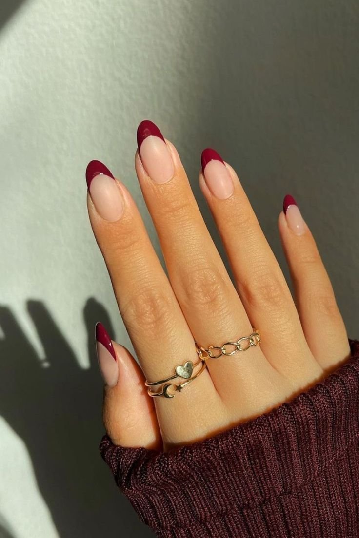 french fall nails