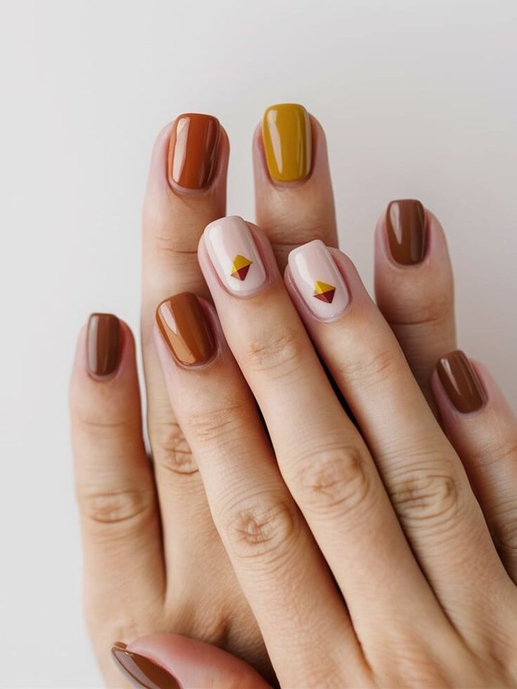 Fall nails classic tones